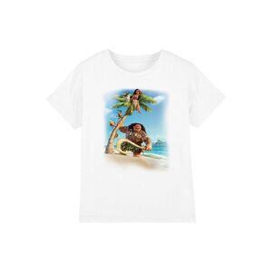 Moana Childrens/Kids Poster T-Shirt / White
